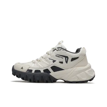 HUMTTO Cushioning Anti Slip And Wear Resistant Low Top Trekking Shoes Women's Beige Dark Gray