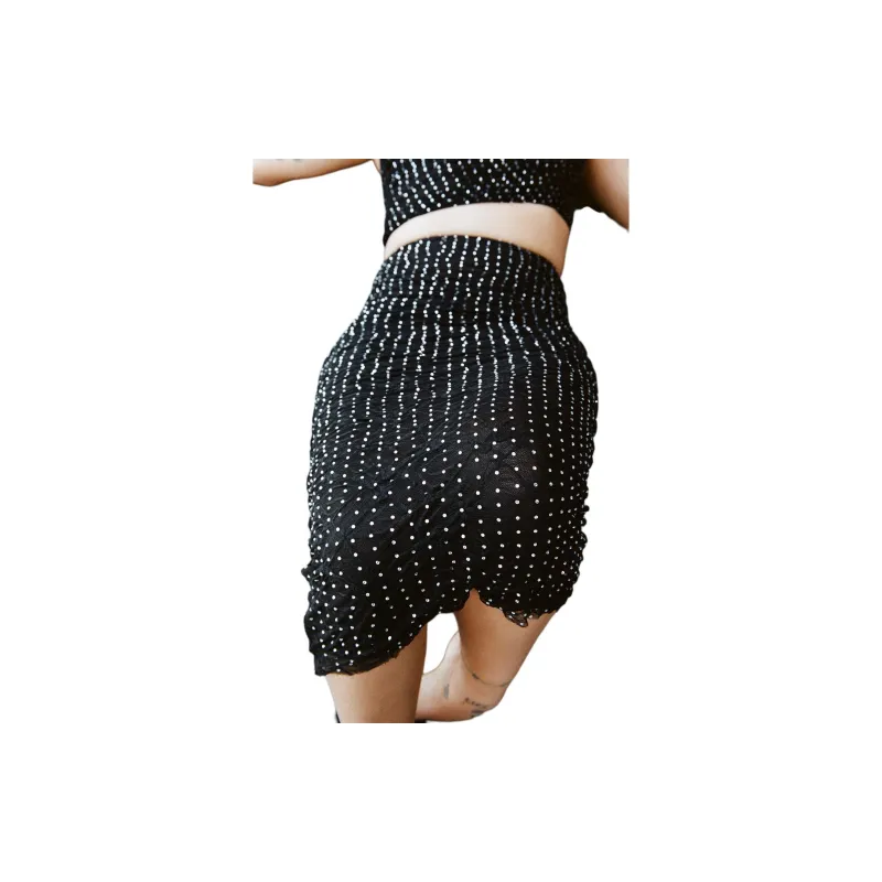 ZARA Casual Long Skirt Women's Black-3