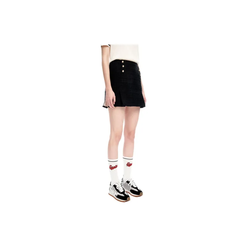 III VIVINIKO Casual Short Skirts Women's Black-1