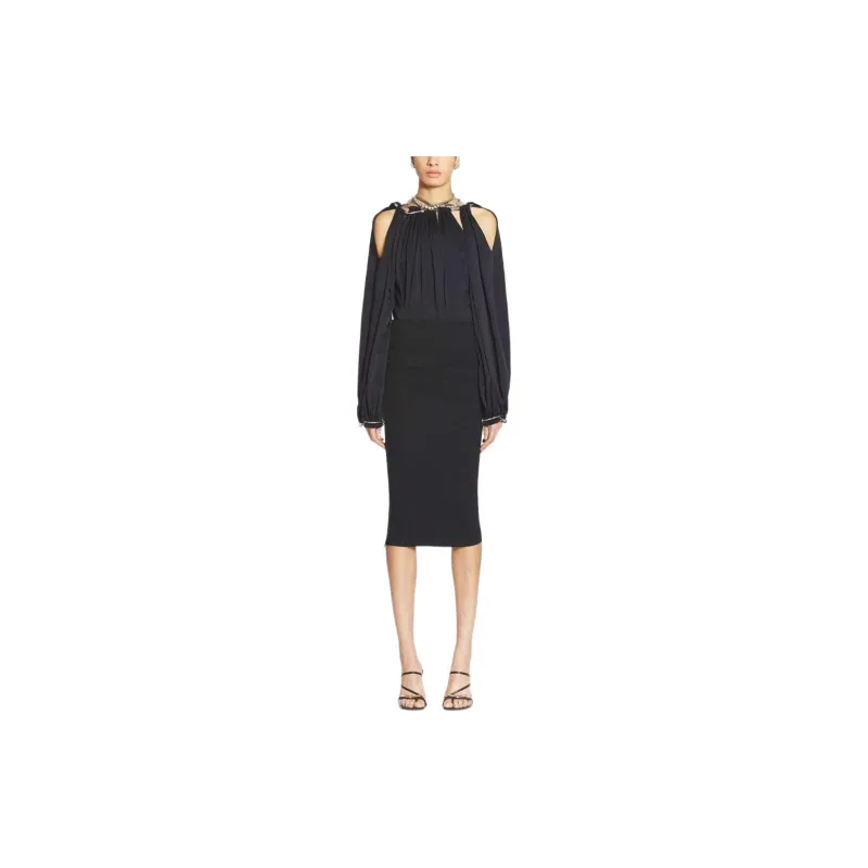 Lanvin Crepe Pencil Skirt-1
