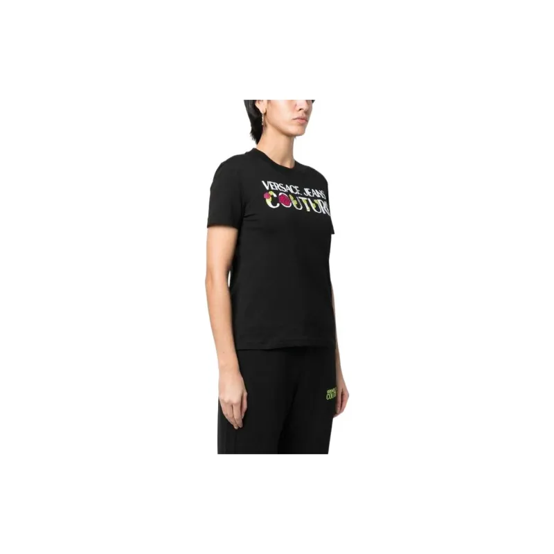 VERSACE JEANS COUTURE T Shirt Women's Black-3