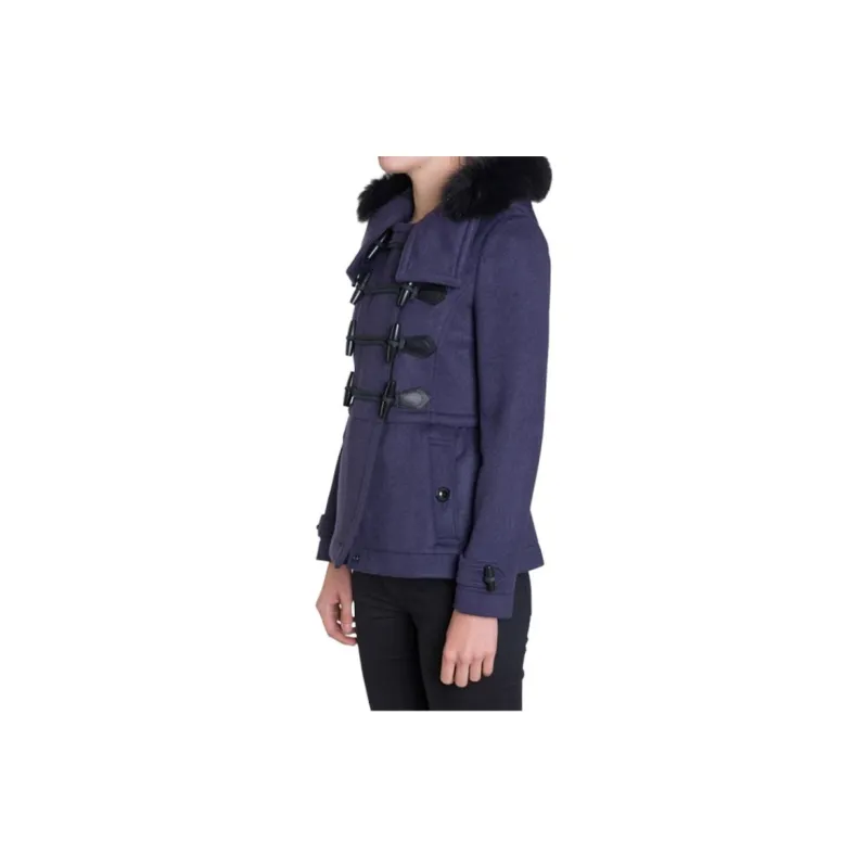 Burberry Puffer Jackets Women's Navy Blue-2