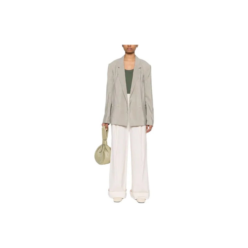 Lemaire Double breasted Crinkled Blazer-2