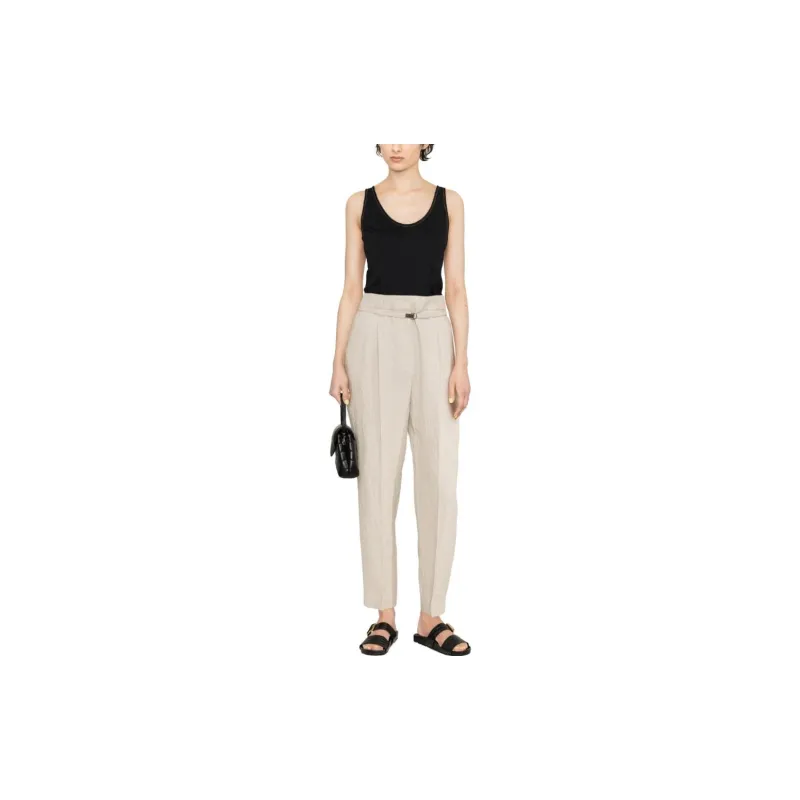 Brunello Cucinelli Cropped Tapered Trousers-1