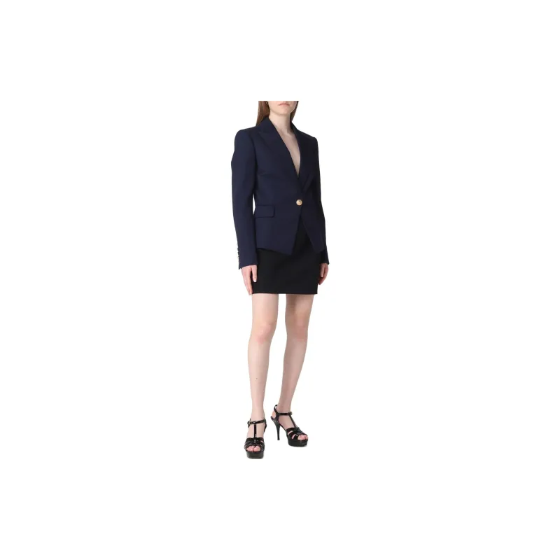 BALMAIN Jackets & Coats Women's Marine Blue-1