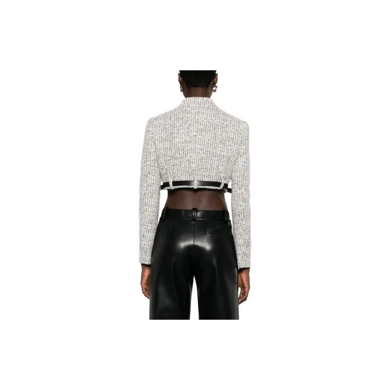 COPERNI Trompe L'oeil Cropped Tweed Jacket-2