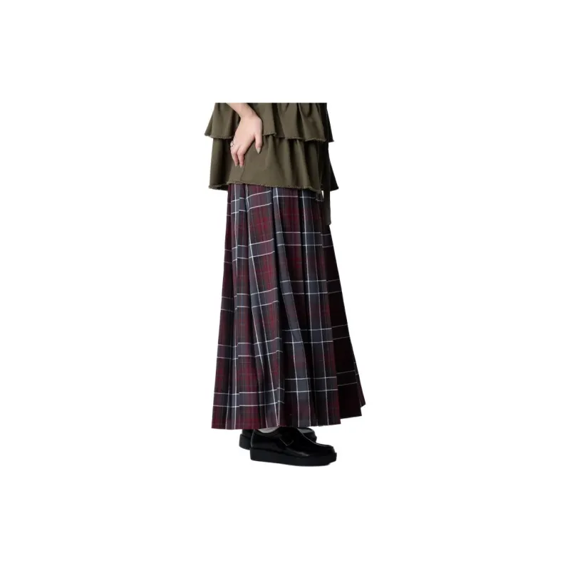 FREAK'S STORE Casual Long Skirt Women's Burgundy-8