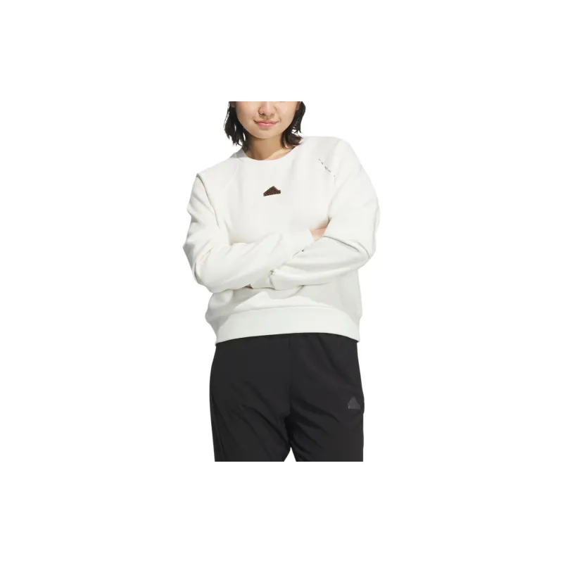 Adidas Sweatshirt Women's Jade White-1