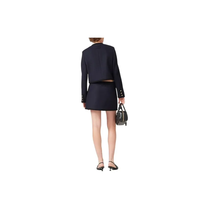 MIU MIU FW23 Casual Short Skirts Women's Blue-3