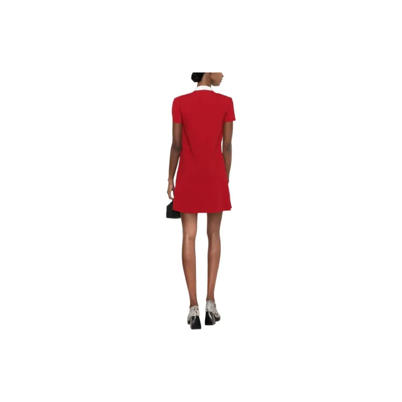 RED VALENTINO Short Sleeved Dresses Women's Red-2