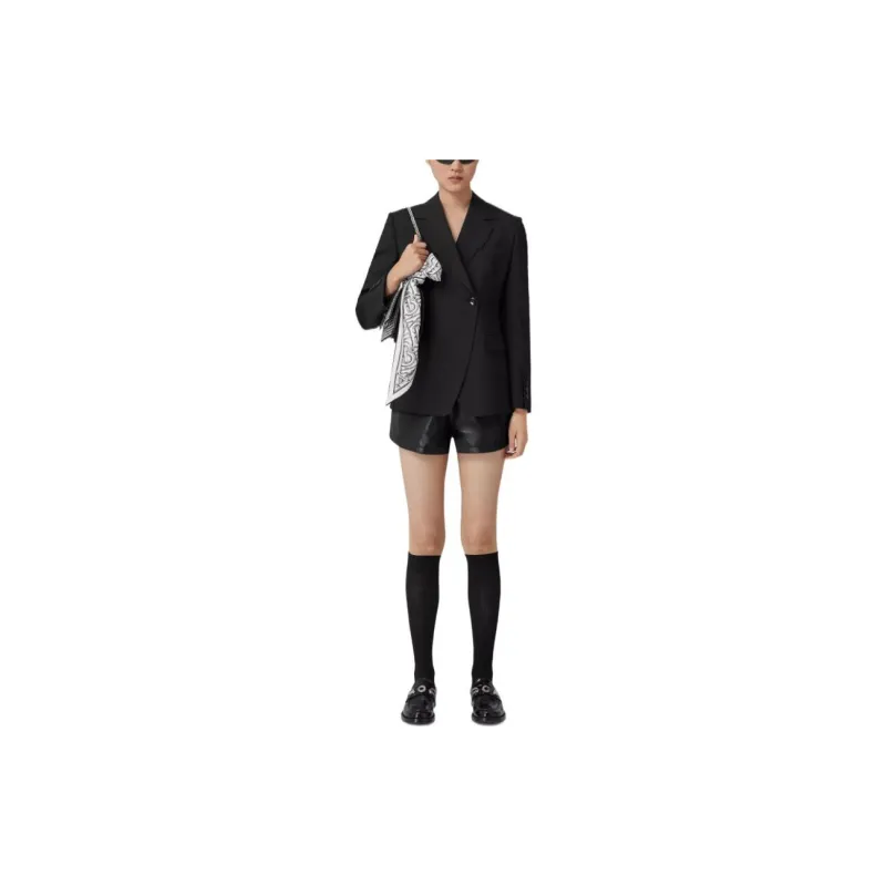 Burberry Single Button Tailored Jacket 'Black'-1