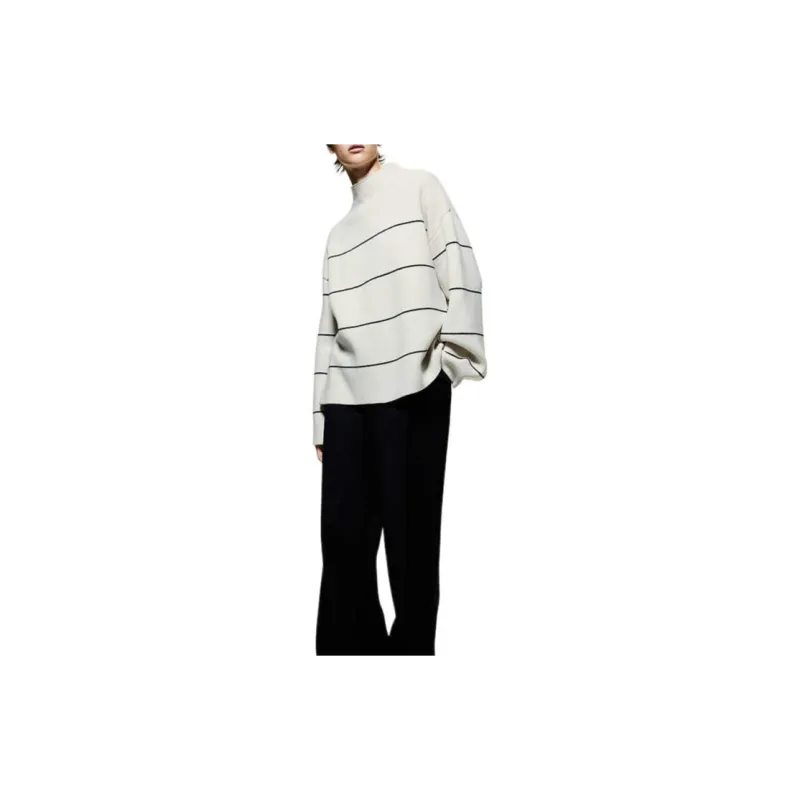 H&M Sweater Women's Cream/Stripes-1