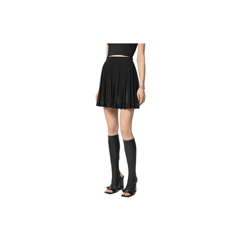 VERSACE Pleated Mini Skirt-2