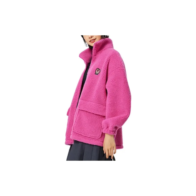 LiNing x Disney Velvet feel Coat Women's Rose Purple-6