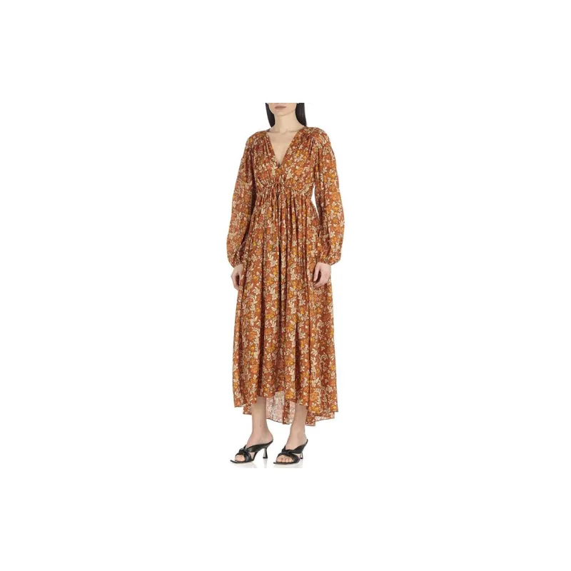 Zimmermann Long-Sleeved Dresses Women's Brown-3