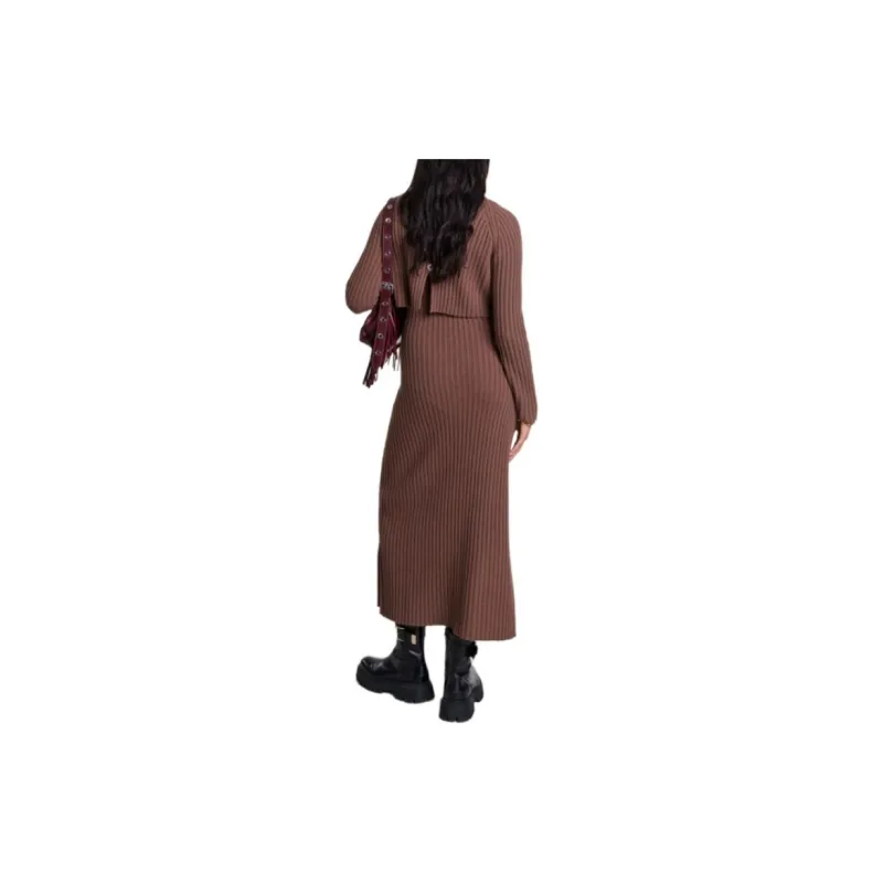 Maje Layered Wool Set Dress-1