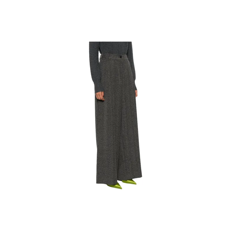 Essentiel Antwerp Herringbone Wide-leg Trousers-3