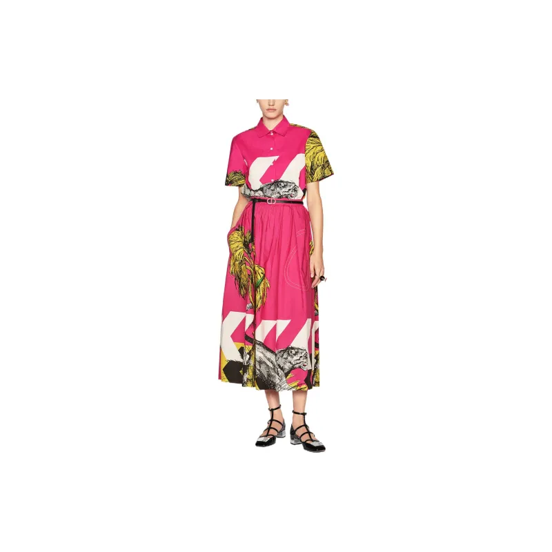 DIOR Quarterly New Products Crop Tops Women's Pink-2