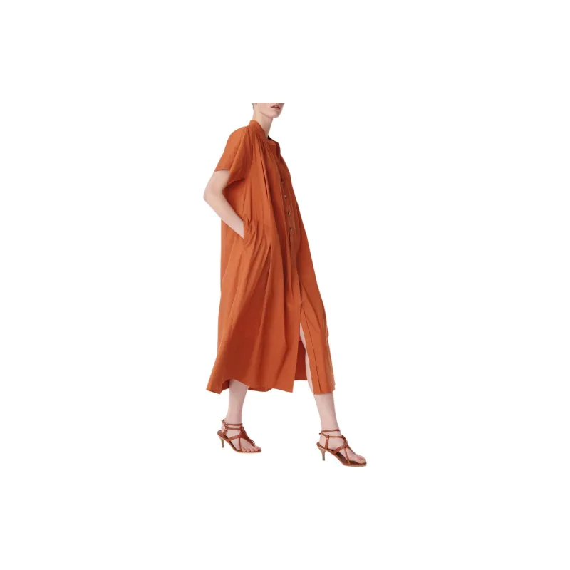 Vanessa Bruno Short Sleeved Dresses Women's Orange-3