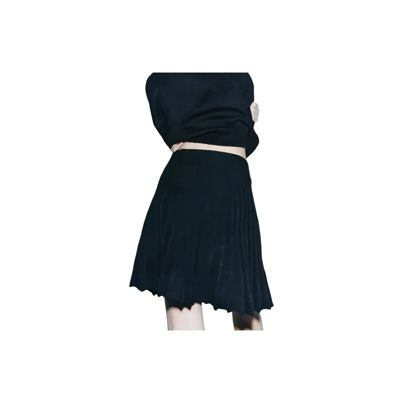 ZARA Casual Short Skirts Women's Black-3