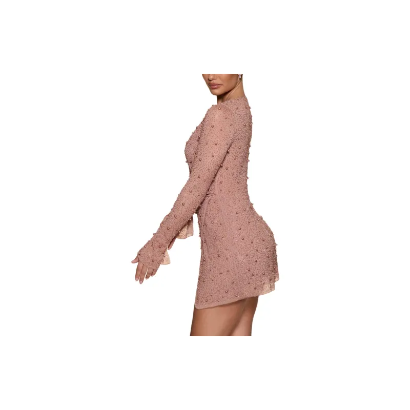 OH POLLY CHELSEA Long-Sleeved Dresses Women's Beige/Beige-3