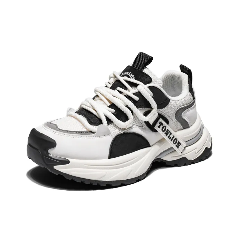 Tonlion Anti Slip And Wear Resistant Breathable Low Top Chunky Sneakers Women's-2