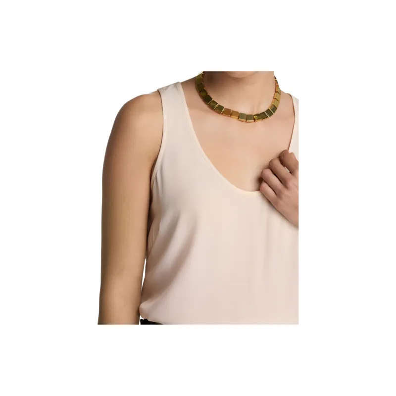 St. John Scoop-neck Silk Vest Top-4