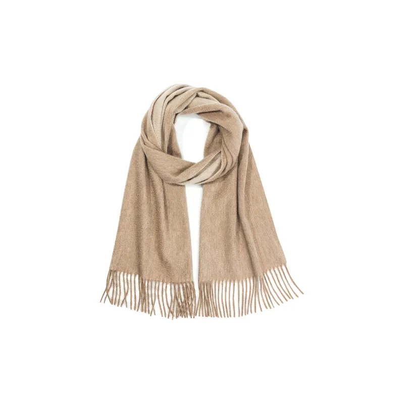 Shanghai Story 100% Cashmere Knit Scarves Women's Coffee Red Gift Box Set-6
