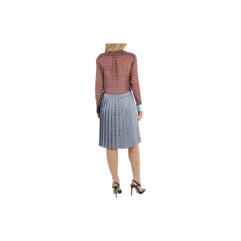Burberry Long-Sleeved Dresses Women's Red-2