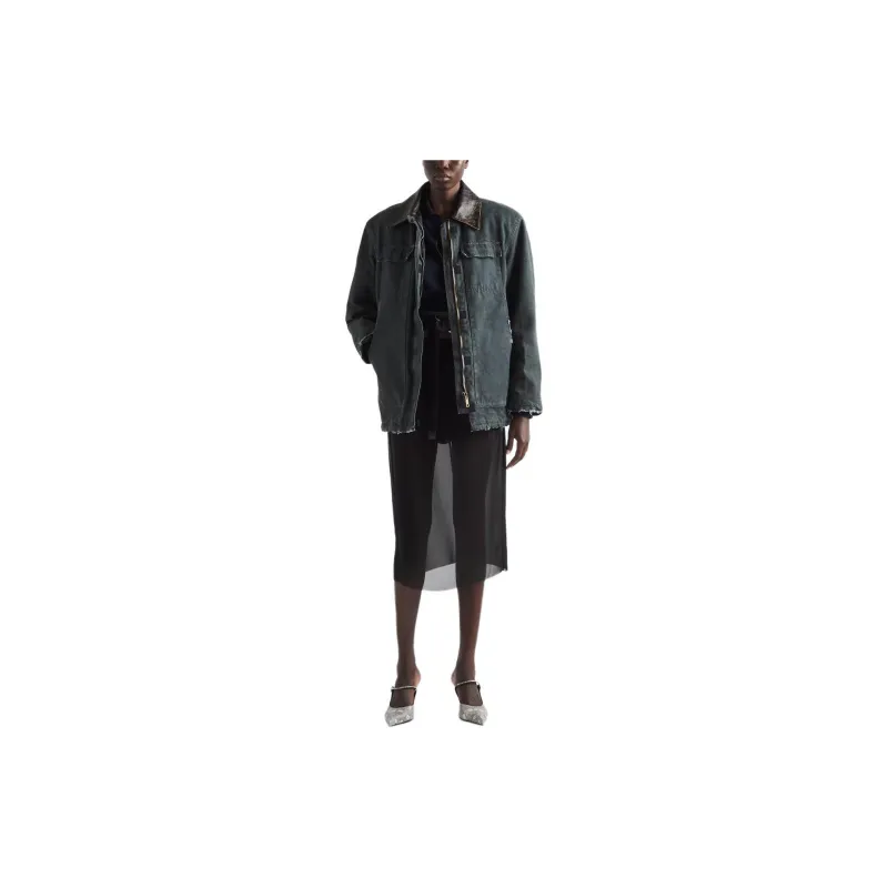 PRADA Distressed Canvas Jacket-1