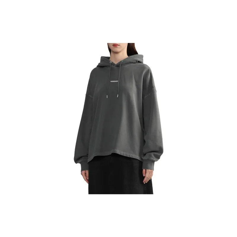 MUSIUM DIV Logo appliqué Cotton Hoodie-1