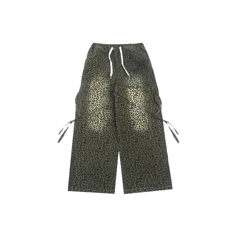 UUCSCC Jeans Men Leopard Print-1