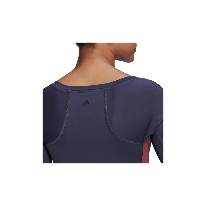 Adidas T Shirt Women's Dark Gray & Navy Blue-5