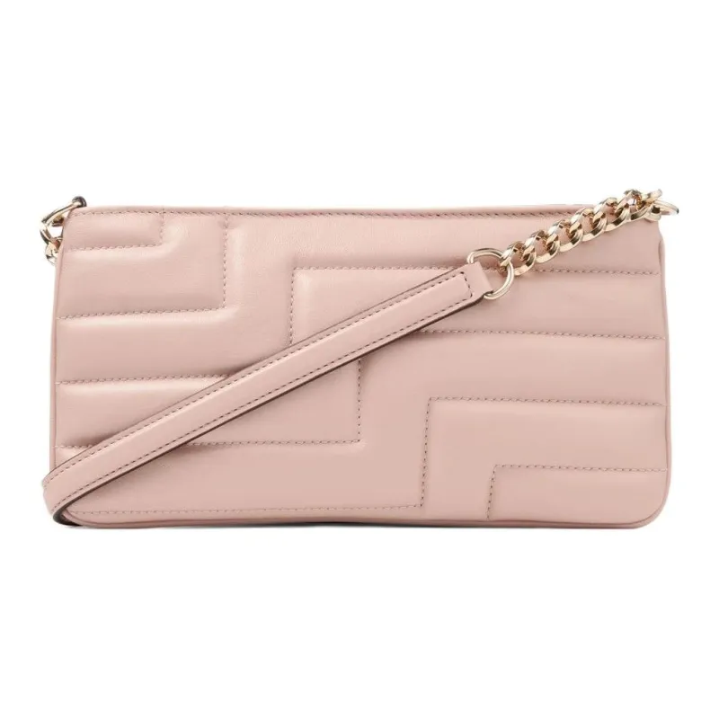Jimmy Choo Avenue Nappa Soft Leather Shoulder Bag Women's Pink-3
