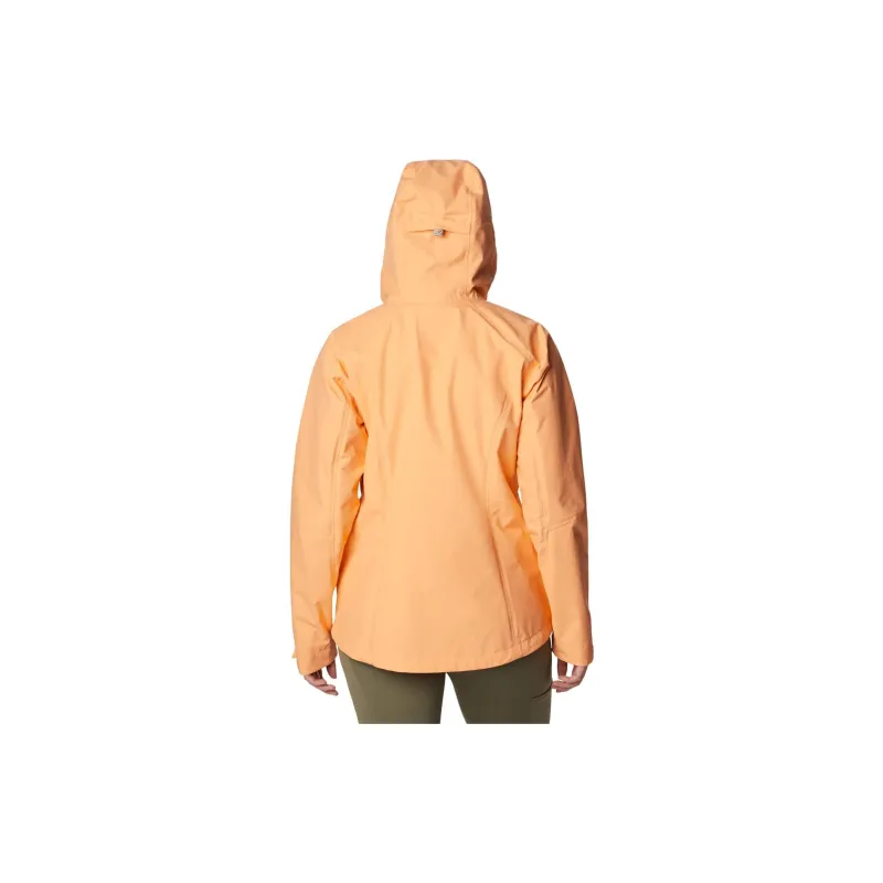 Columbia Outdoor Hiking Water Resistant Windbreaker Jacket Women's Orange-3