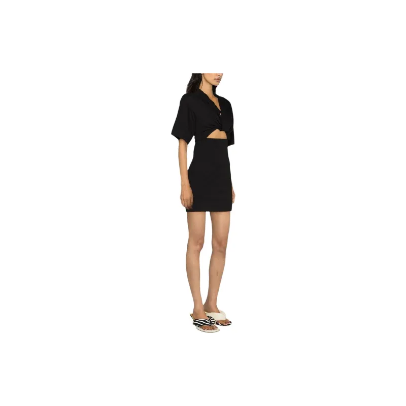 Jacquemus La Robe T Shirt Bahia Dress White-3