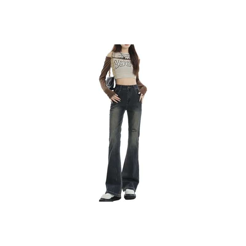 Concubine Zhu Jeans Women's Stone Gray-4