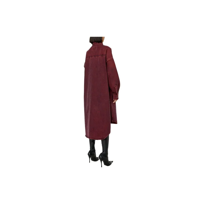 DIESEL Long Sleeved Dress Women's Red-2