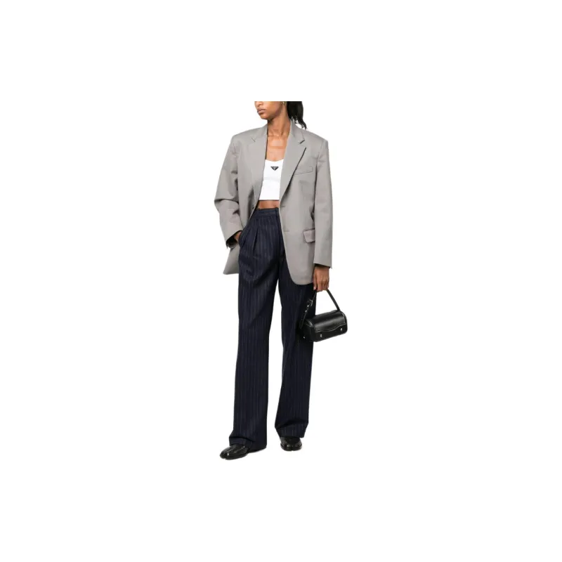 NILI LOTAN Single-breasted Cotton-blend Blazer-1