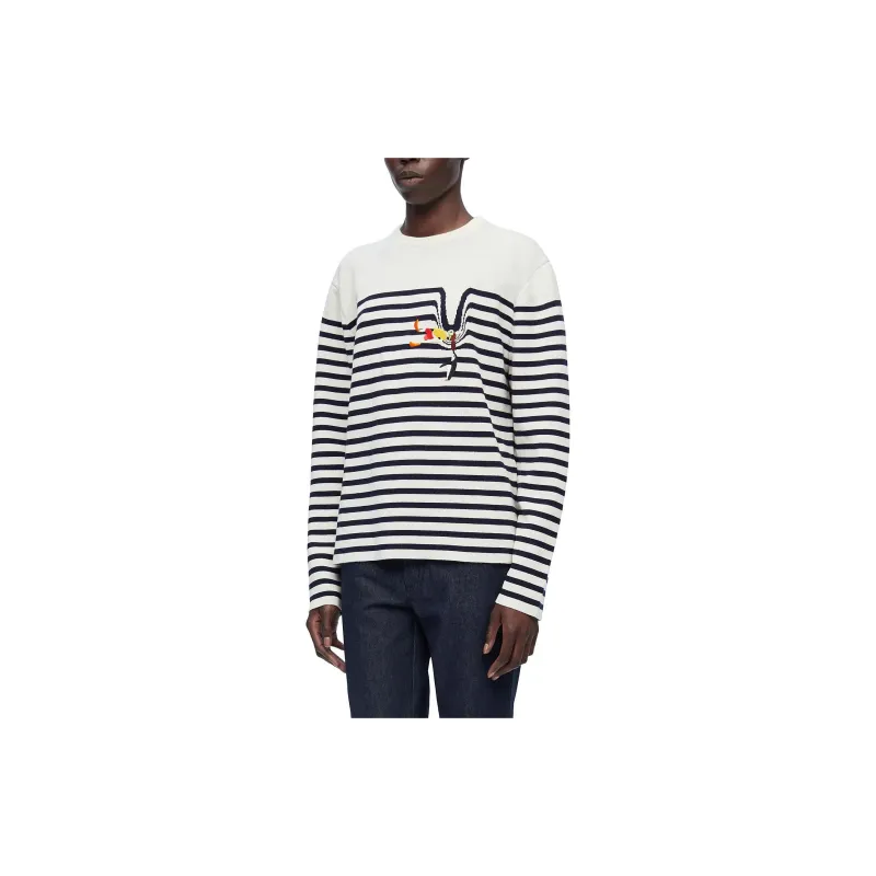 LOEWE Sweater Women's Blue White-3