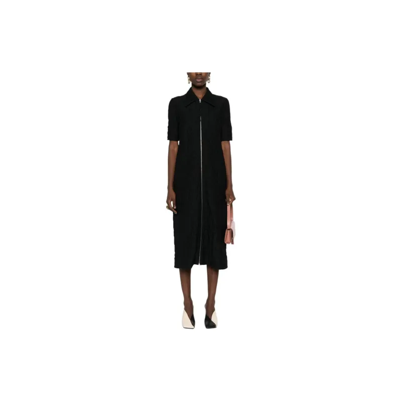 JIL SANDER Textured Mid length Dress-1