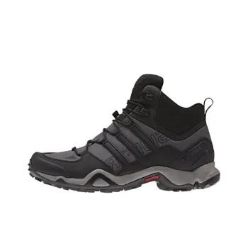 Adidas Terrex Swift Anti-Slip Wear-Resistant Mid-Top Trekking Shoes Men's Black