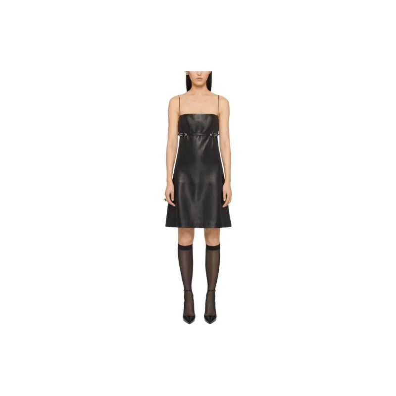 Givenchy Voyou Leather Mini Dress-1