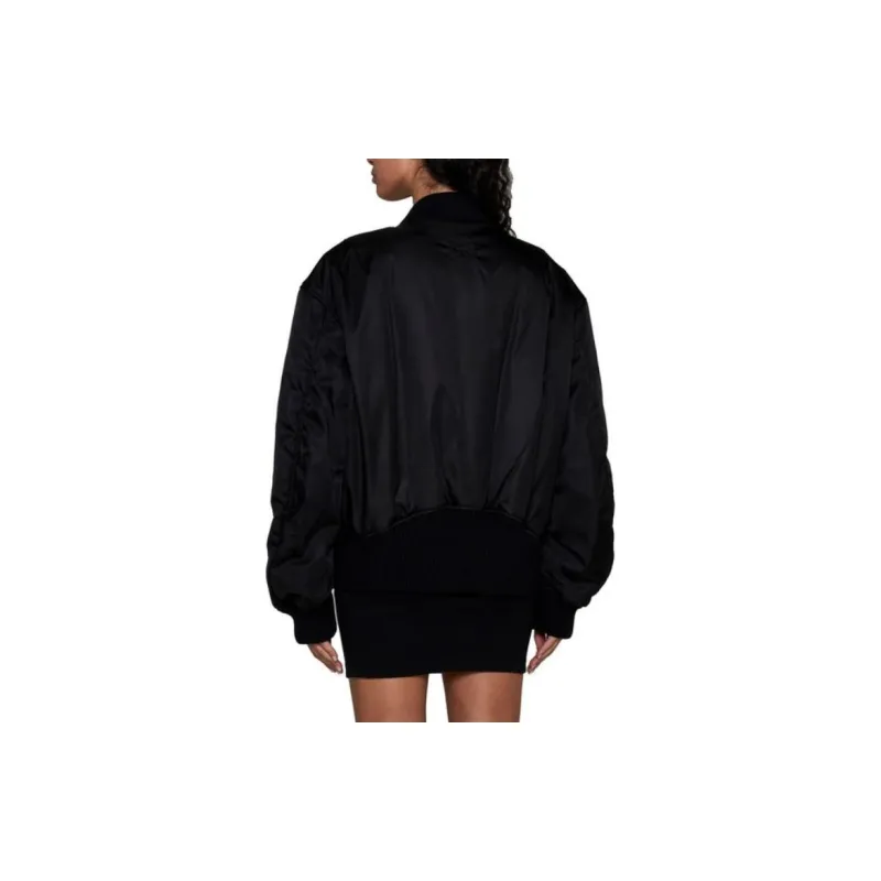 OFF WHITE Ny Gab Zip Up Bomber Jacket-5