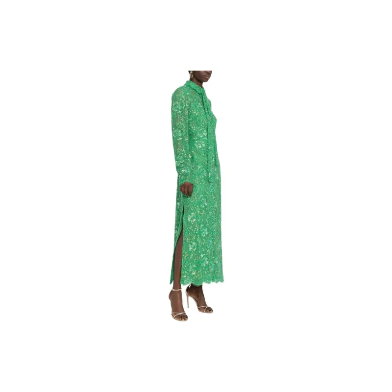 Valentino Long-Sleeved Dresses Women's Green-1