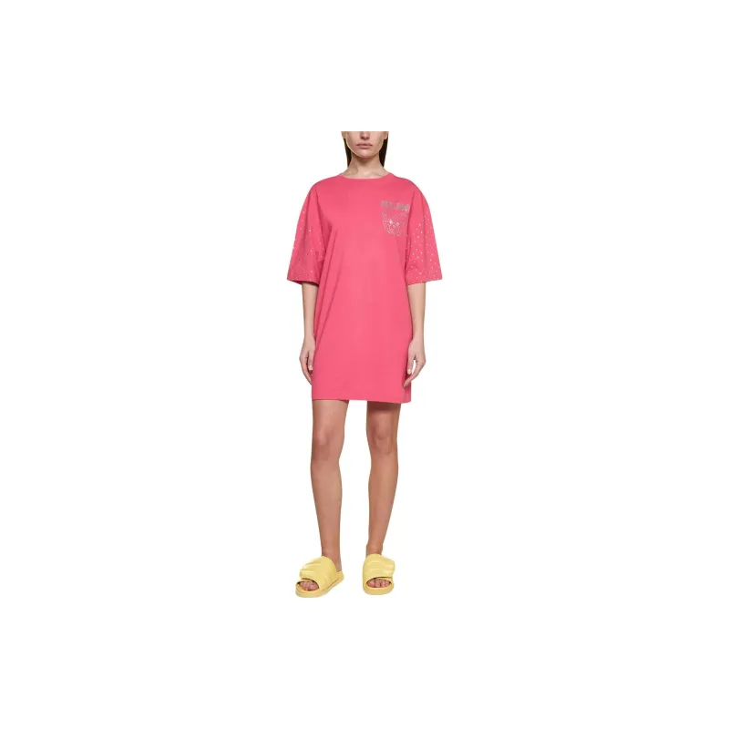 MOSCHINO Short-Sleeved Dresses Women's Pink-1