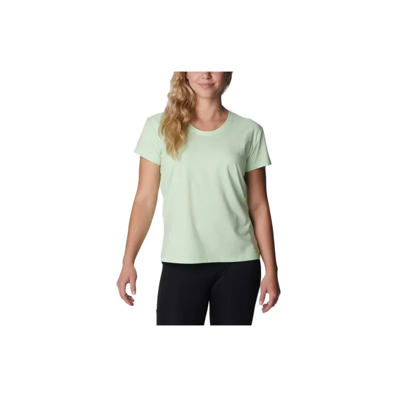 Columbia T-Shirts Women's Light Green-1