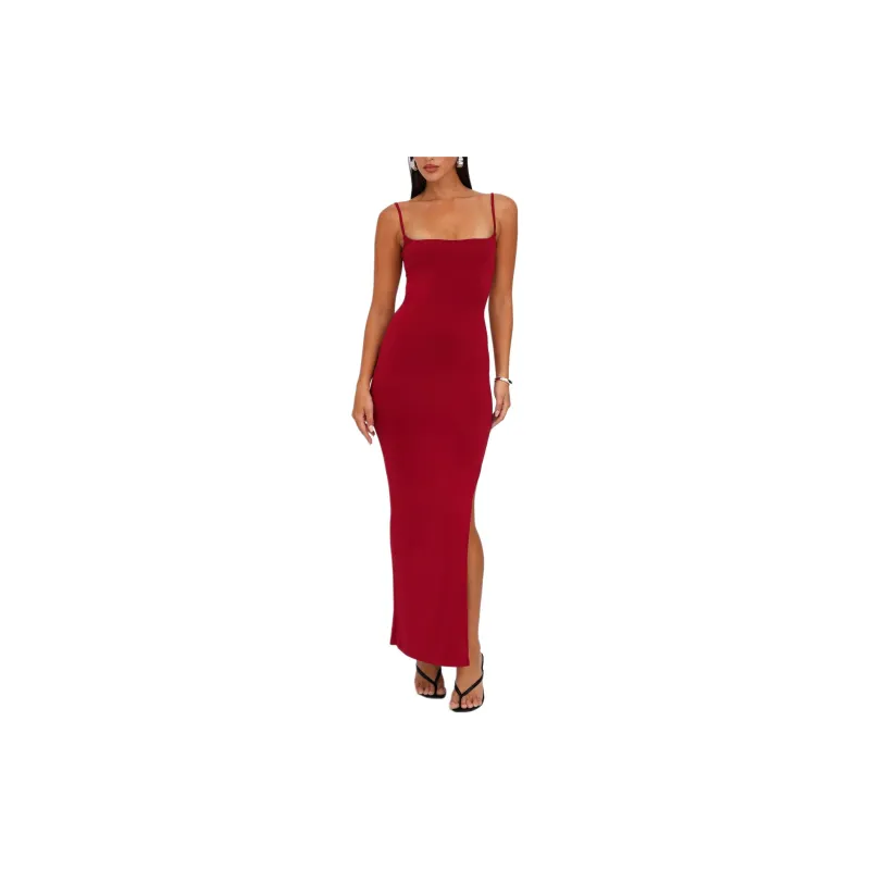Tiger Mist MINERVA MAXI DRESS Slip Dresses Women's Red-3