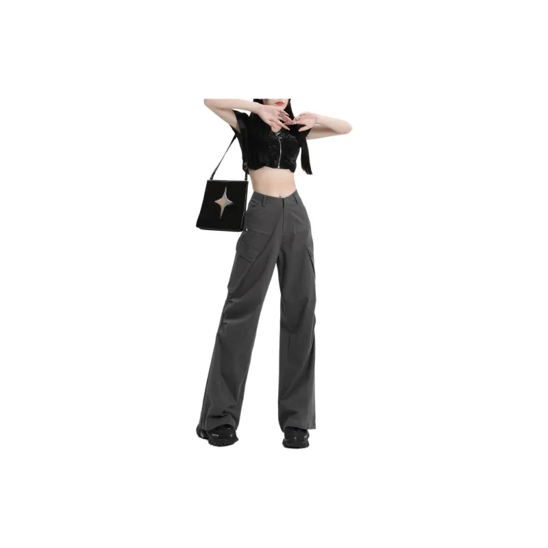 ZAVK Cargo Pants Women's Mud Card Gray-1