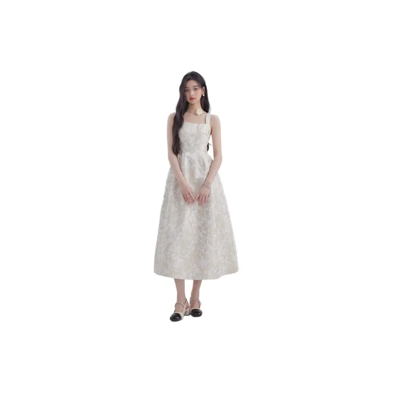 DEAR DEER PUFF Slip Dresses Women's Image Color-3